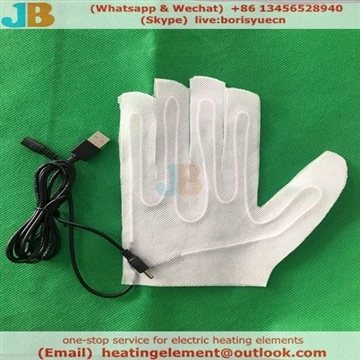 How are electric gloves heated?